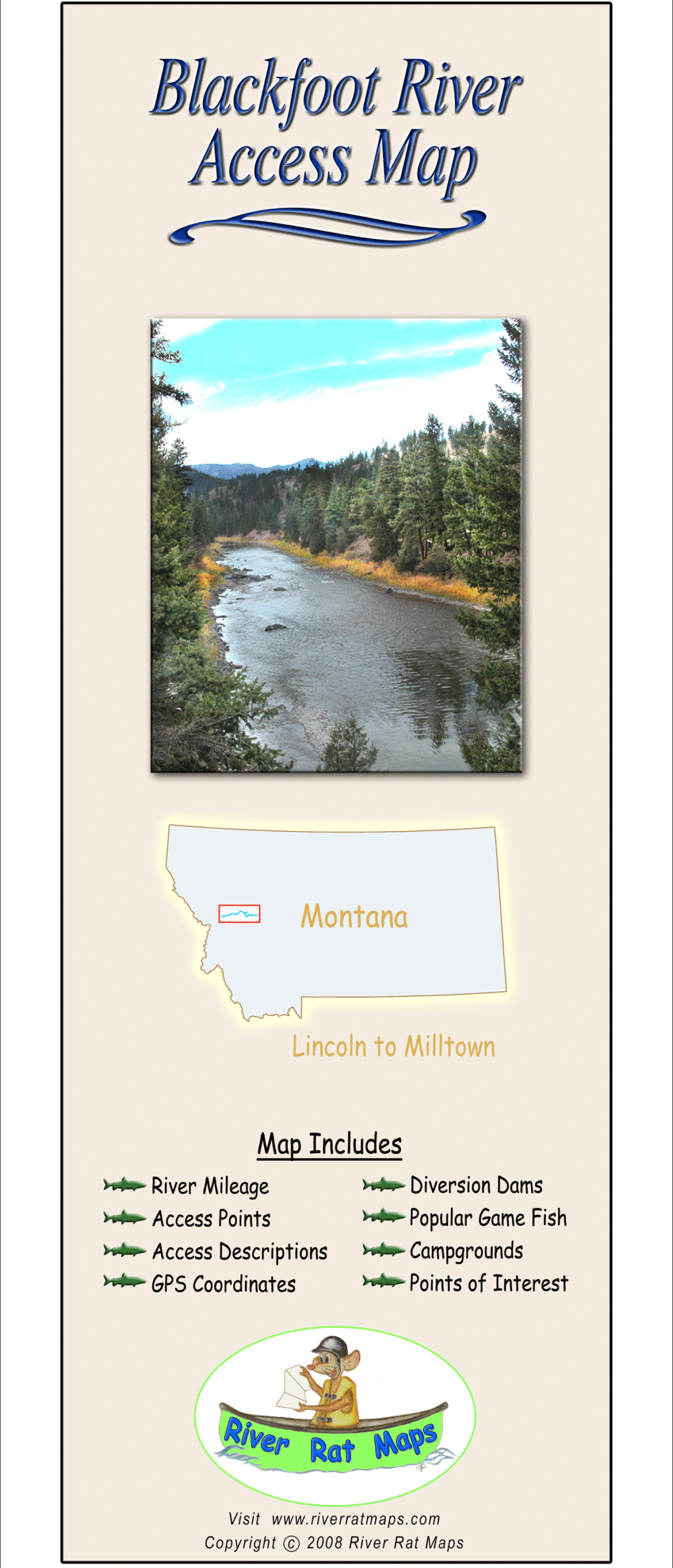 Blackfoot River Access Map