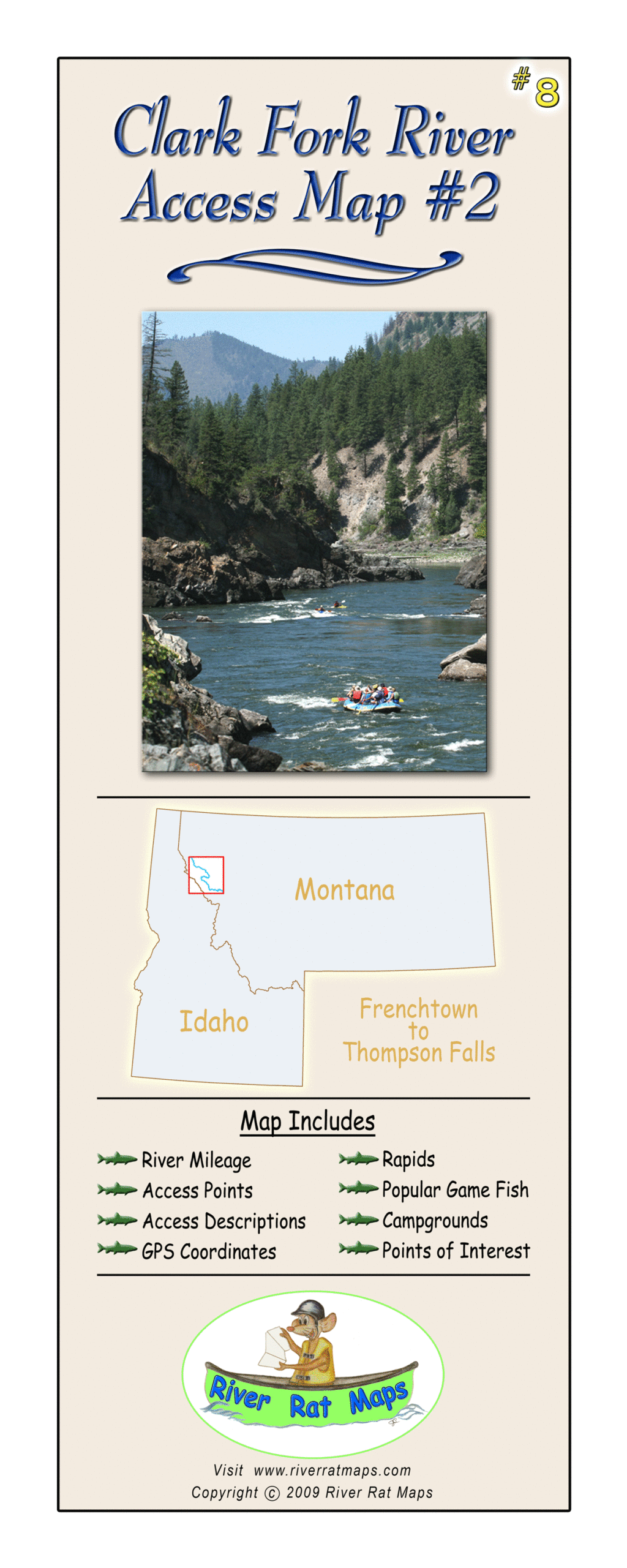 Clark Fork #2 River Access Map – Montana River Access Map