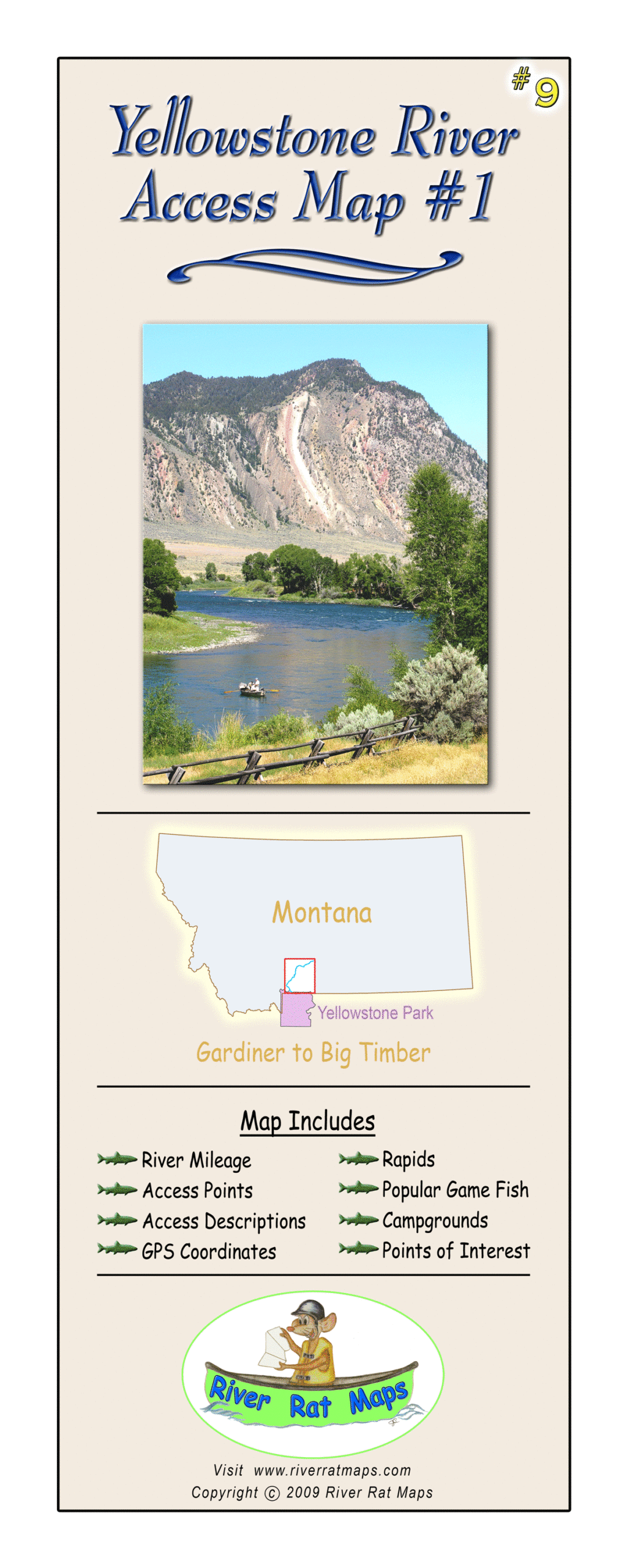 Yellowstone River Access Map #1