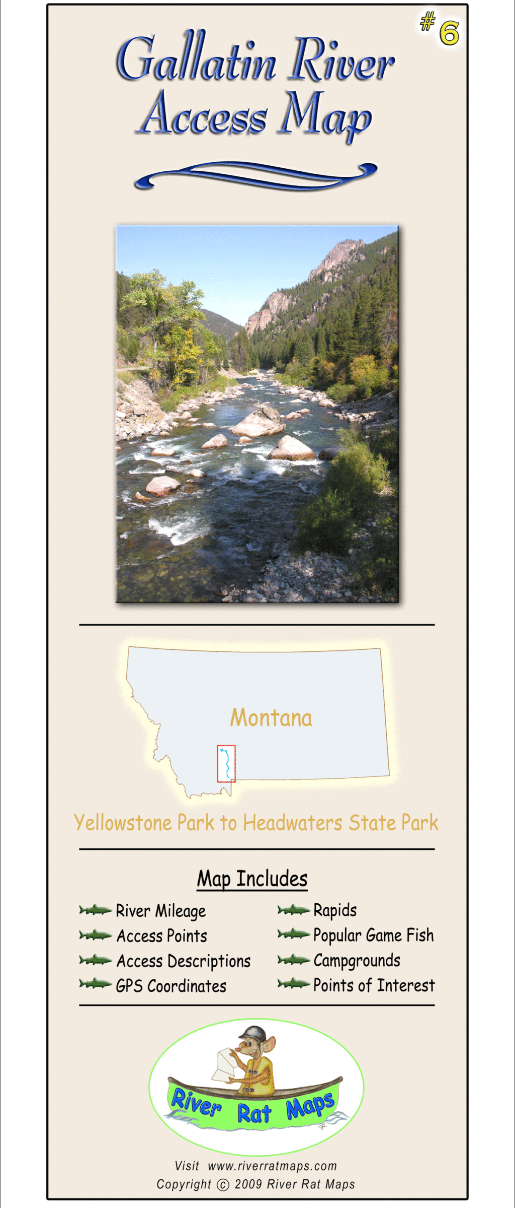 Gallatin River Access Map