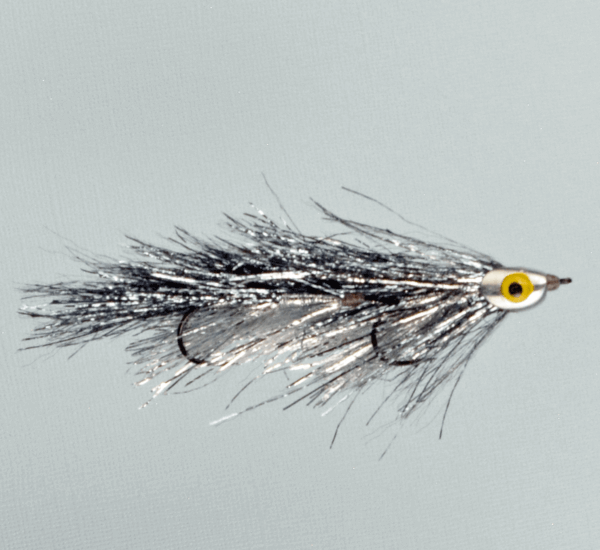 Articulated Kreelex Black Silver - Premium Fly Fishing Fly