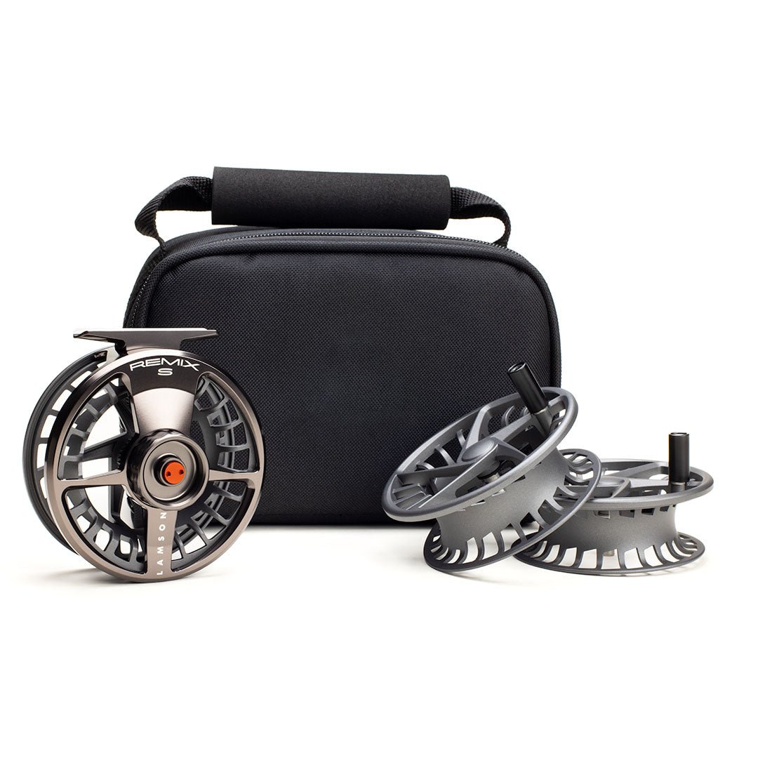 Lamson Remix Fly Reel & 2 Fly Reel Spare Spools – Versatile Trout Fly Fishing Setup