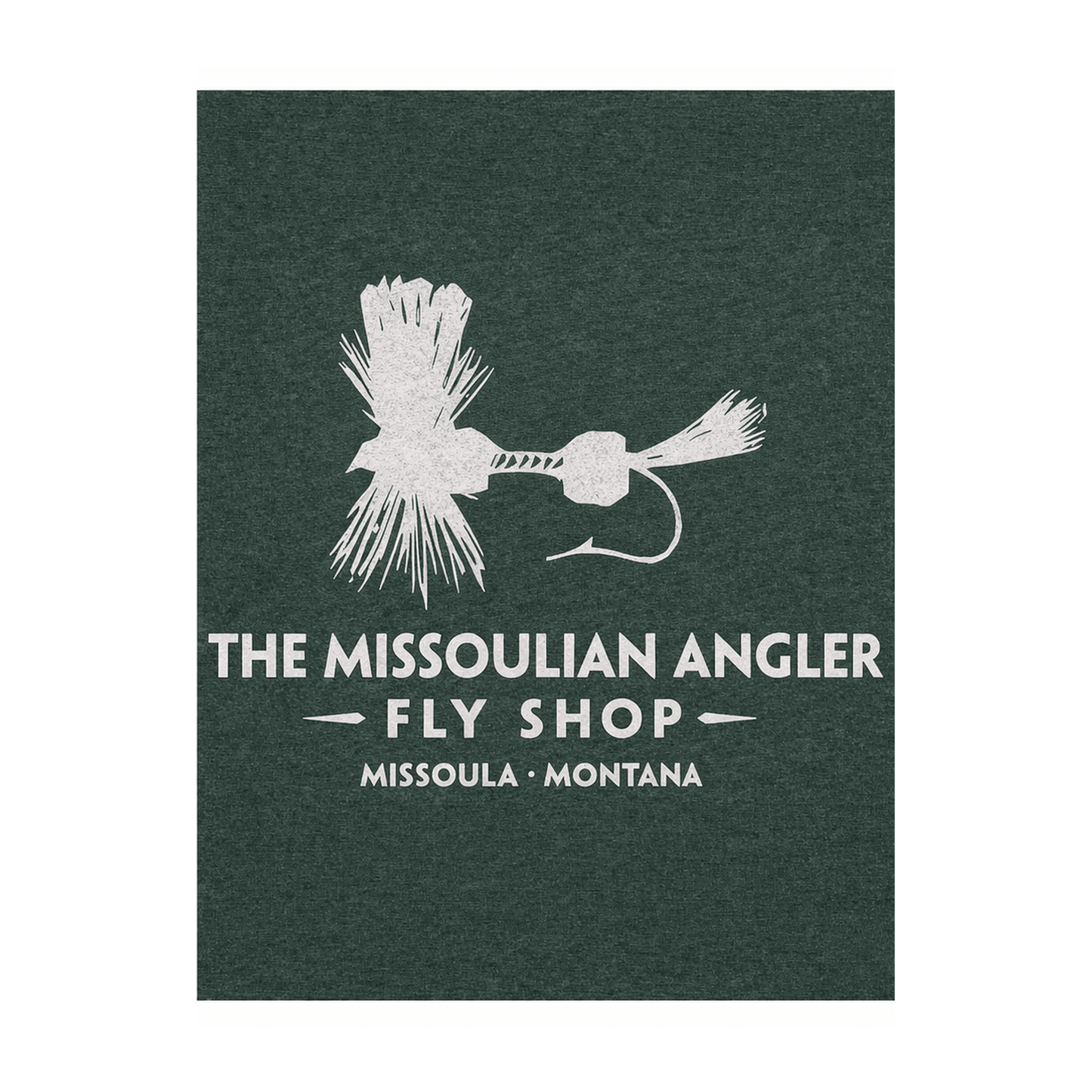 Missoulian Angler Logo Green T-Shirt