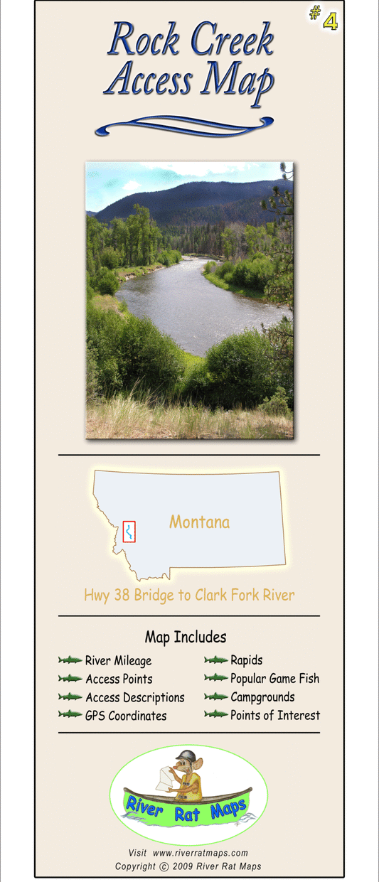 Rock Creek River Access Map