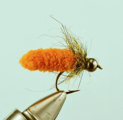 Orange Mop Fly - October Caddis