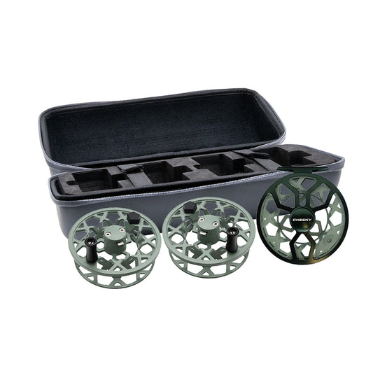 Cheeky Drip Triple Play – Fly Reel & 2 Spare Spool Bundle