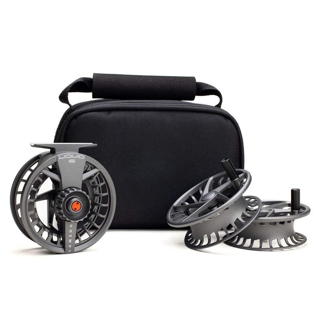 Lamson Liquid Fly Reel & 2 Fly Reel Spare Spools – Versatile Trout Fly Fishing Setup