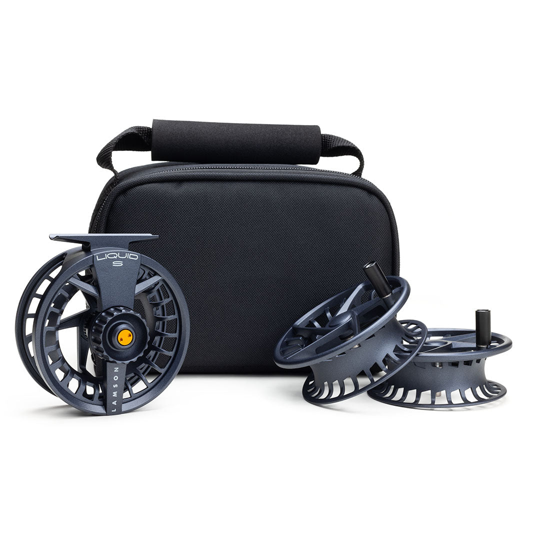 Lamson Liquid Fly Reel & 2 Fly Reel Spare Spools – Versatile Trout Fly Fishing Setup