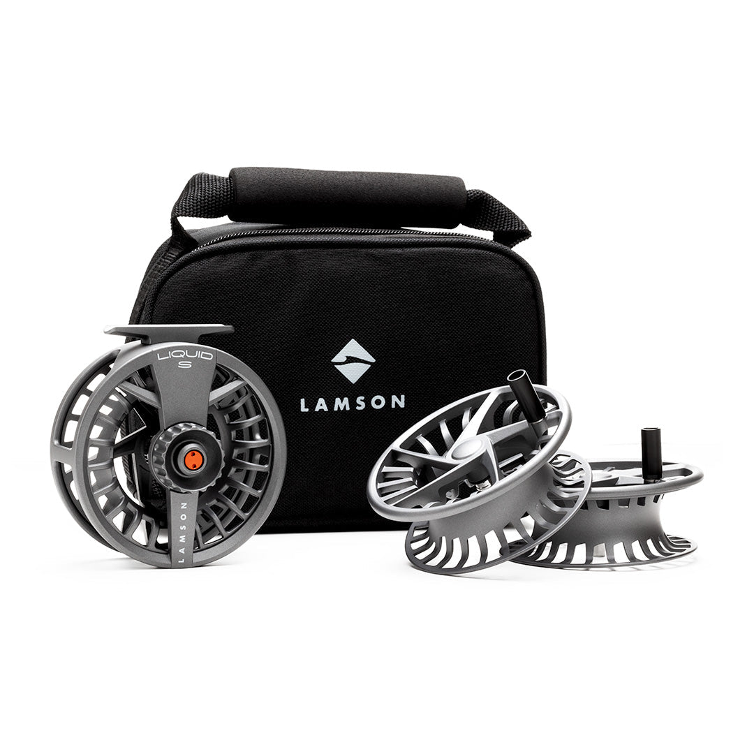Lamson Liquid S HD Fly Reel & 2 Spare Spools – Heavy Duty 3-Pack