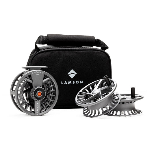 Lamson Liquid S HD Fly Reel & 2 Spare Spools – Heavy Duty 3-Pack