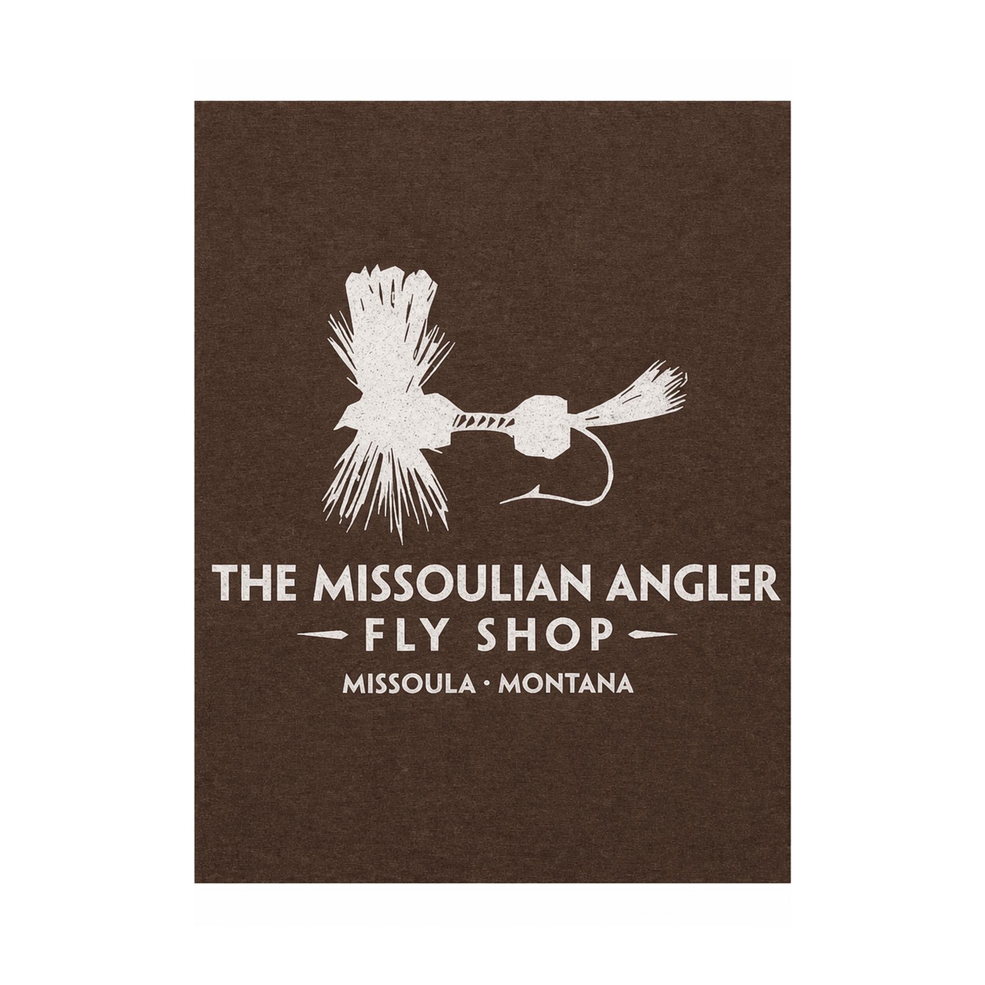Missoulian Angler Logo Brown T-Shirt