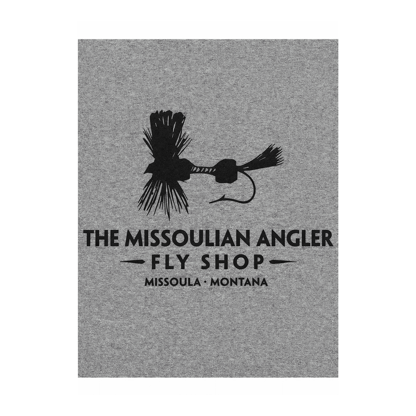 Missoulian Angler Logo Gray T-Shirt