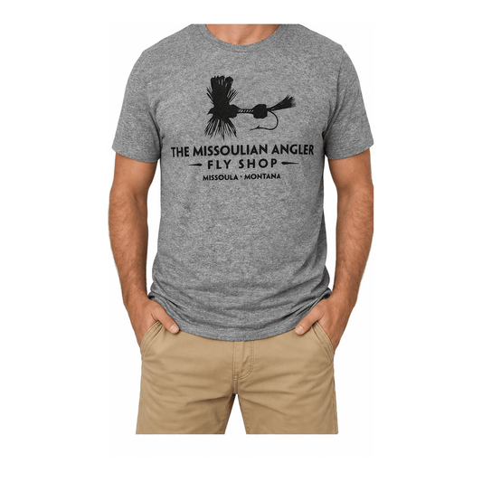 Missoulian Angler Logo Gray T-Shirt