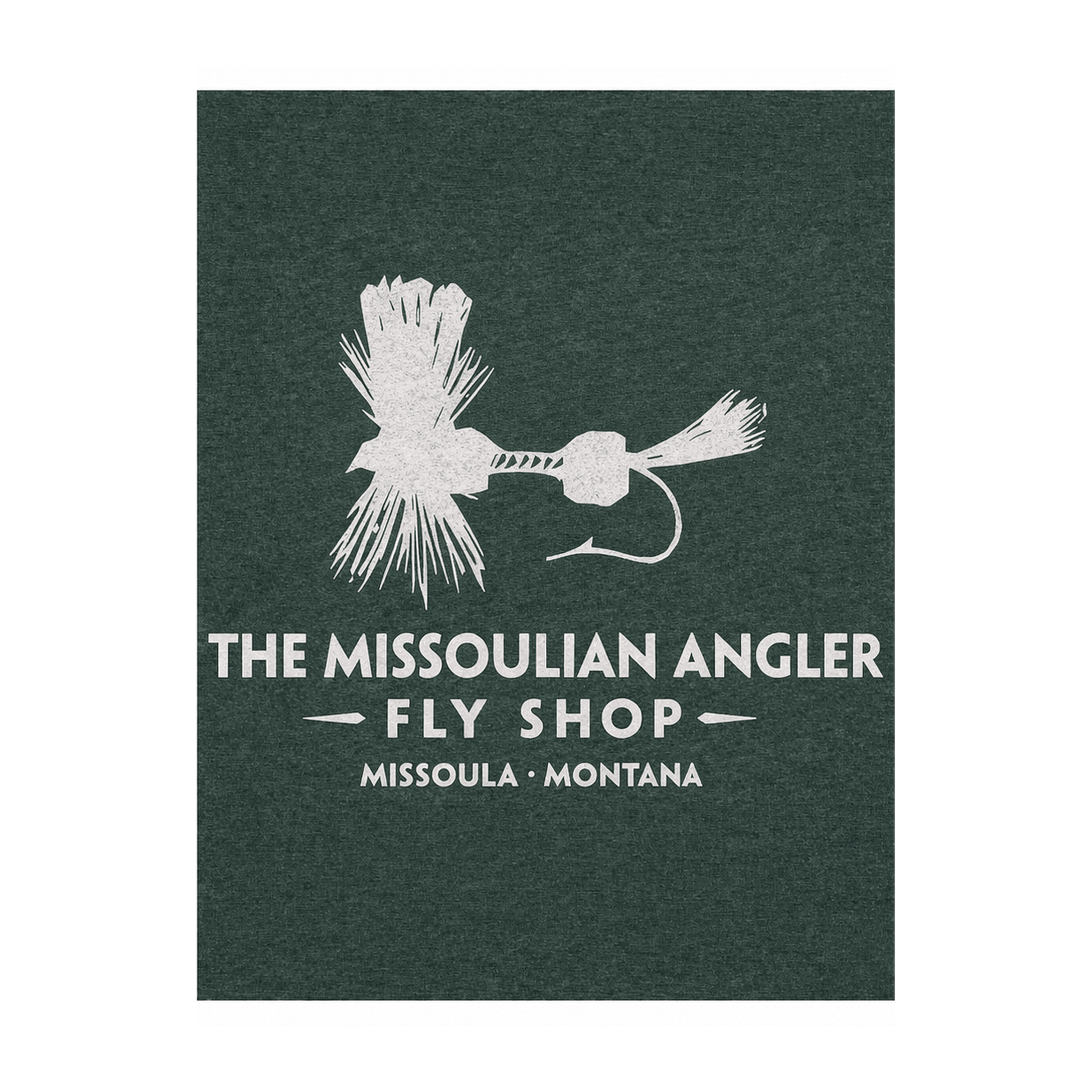 Missoulian Angler Logo Green T-Shirt