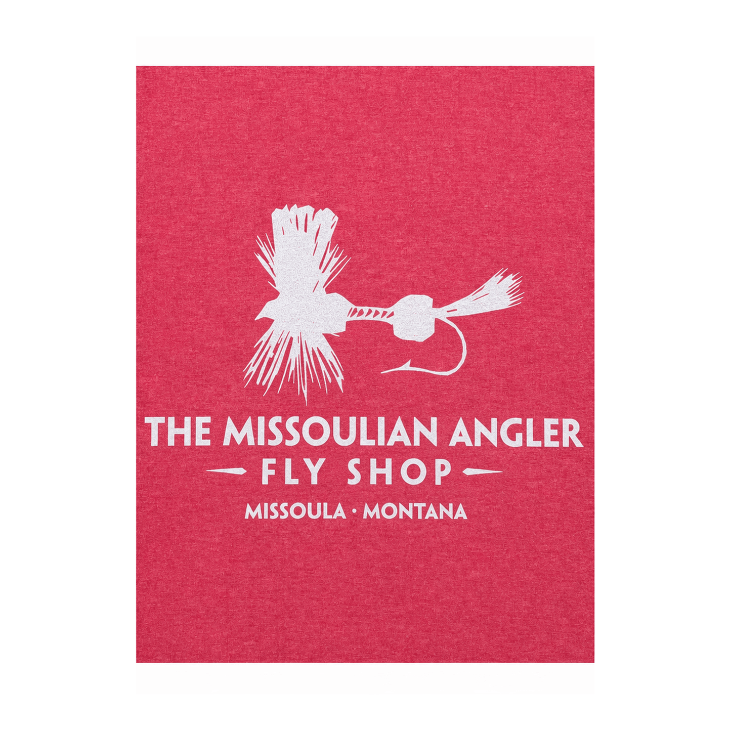 Missoulian Angler Logo Red T-Shirt