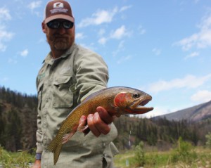 Rock Creek Outfitter With Cutthroat Trout